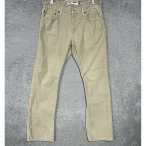 VTG Levi's 511 Pants Men's 34 x 30 Tan‎ Slim Straight Corduroy Cords Chino